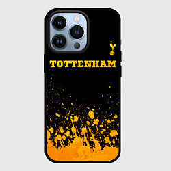 Чехол для iPhone 13 Pro Tottenham - gold gradient посередине, цвет: 3D-черный