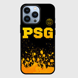 Чехол для iPhone 13 Pro PSG - gold gradient посередине, цвет: 3D-черный