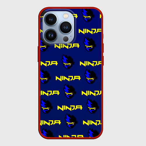 Чехол iPhone 13 Pro Ninja fortnite games / 3D-Красный – фото 1