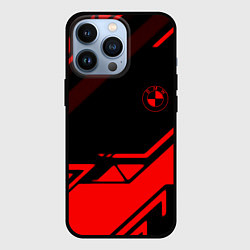 Чехол для iPhone 13 Pro BMW geometry sport red, цвет: 3D-черный