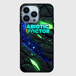 Чехол для iPhone 13 Pro Abiotic Factor logo bright neon, цвет: 3D-черный