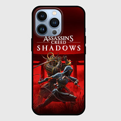 Чехол для iPhone 13 Pro Персонажи Assassins creed shadows, цвет: 3D-черный