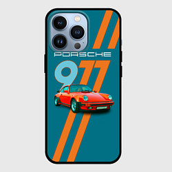 Чехол для iPhone 13 Pro Porsche 911 немецкий спорткар, цвет: 3D-черный