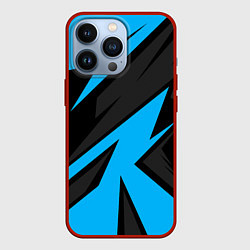 Чехол для iPhone 13 Pro Geometry racing, цвет: 3D-красный