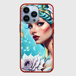 Чехол для iPhone 13 Pro Фантастическая леди, цвет: 3D-красный