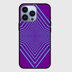 Чехол для iPhone 13 Pro Четырёх конечная звезда, цвет: 3D-черный