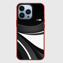 Чехол для iPhone 13 Pro BMW M - монохромный, цвет: 3D-красный