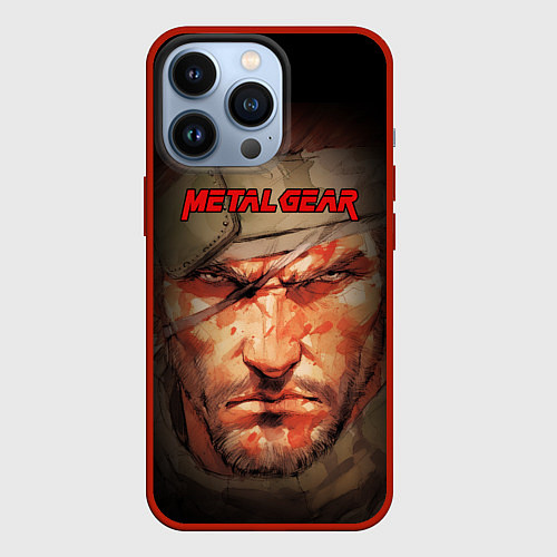Чехол iPhone 13 Pro Metal gear Venom Snake / 3D-Красный – фото 1