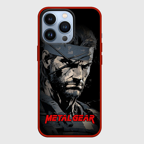 Чехол iPhone 13 Pro Metal gear Venom Snake / 3D-Красный – фото 1