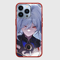 Чехол для iPhone 13 Pro Honkai Star Rail Jingliu white, цвет: 3D-красный