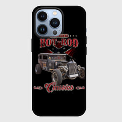 Чехол для iPhone 13 Pro Классический хот-род в rat стиле, цвет: 3D-черный