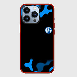Чехол для iPhone 13 Pro Schalke 04 fc camo, цвет: 3D-красный