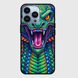 Чехол для iPhone 13 Pro Крупная змея фэнтези, цвет: 3D-черный