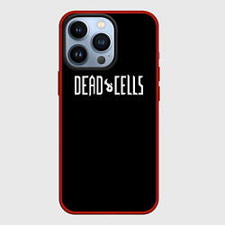 Чехол для iPhone 13 Pro Dead Cells logo white, цвет: 3D-красный