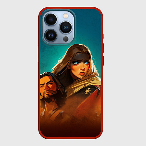Чехол iPhone 13 Pro Фуриоса - Безумный Макс / 3D-Красный – фото 1