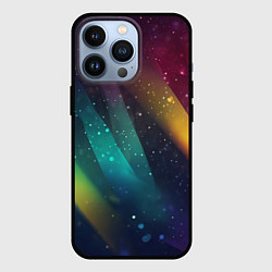 Чехол для iPhone 13 Pro Неоновые цветные полосы, цвет: 3D-черный
