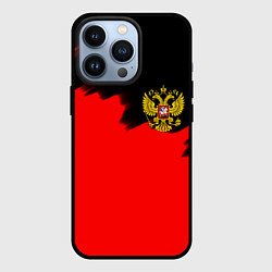 Чехол для iPhone 13 Pro Россия красные краски, цвет: 3D-черный