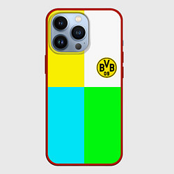 Чехол для iPhone 13 Pro Borussia color cport, цвет: 3D-красный