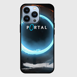 Чехол для iPhone 13 Pro Portal logo game, цвет: 3D-черный