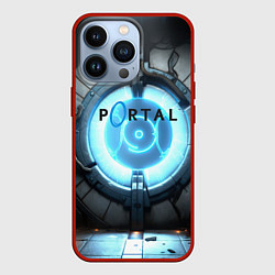 Чехол для iPhone 13 Pro Portal logo game, цвет: 3D-красный