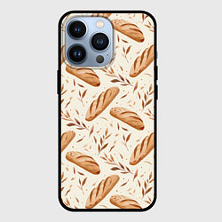 Чехол для iPhone 13 Pro Паттерн багет, цвет: 3D-черный