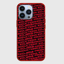 Чехол для iPhone 13 Pro Kojima pattern game, цвет: 3D-красный