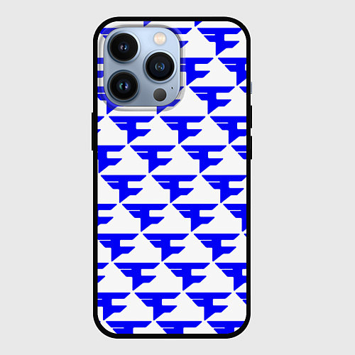 Чехол iPhone 13 Pro FaZe Clan pattern team / 3D-Черный – фото 1