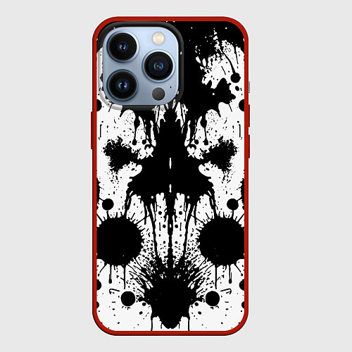 Чехол iPhone 13 Pro Psychedelic Rorschach test - ai art / 3D-Красный – фото 1
