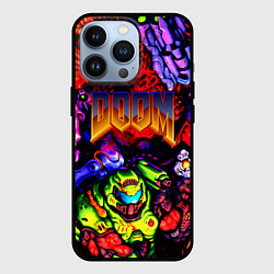 Чехол для iPhone 13 Pro Doom game demons, цвет: 3D-черный