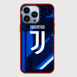 Чехол для iPhone 13 Pro Juventus sport geometry steel, цвет: 3D-красный