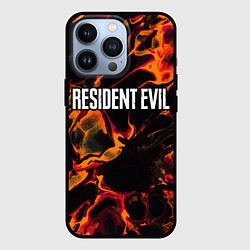 Чехол для iPhone 13 Pro Resident Evil red lava, цвет: 3D-черный