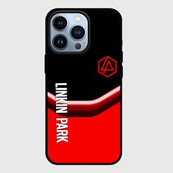 Чехол для iPhone 13 Pro Linkin park geometry line steel, цвет: 3D-черный