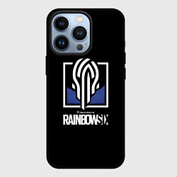 Чехол для iPhone 13 Pro Rainbow six siege logo, цвет: 3D-черный