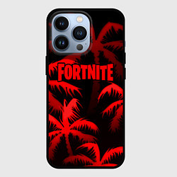 Чехол для iPhone 13 Pro Fortnite tropic red, цвет: 3D-черный