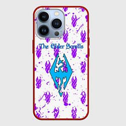 Чехол для iPhone 13 Pro The Elder scrolls pattern game, цвет: 3D-красный