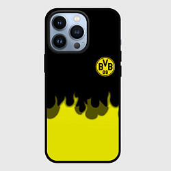 Чехол для iPhone 13 Pro Borussia fire fc, цвет: 3D-черный
