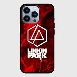 Чехол для iPhone 13 Pro Linkin park fire flower, цвет: 3D-черный