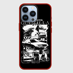 Чехол для iPhone 13 Pro Skyline GTR Godzilla, цвет: 3D-красный