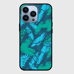 Чехол для iPhone 13 Pro Абстракция узорчатая кисть, цвет: 3D-черный