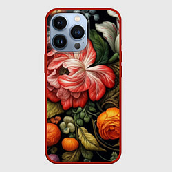 Чехол для iPhone 13 Pro Набивной рисунок, цвет: 3D-красный