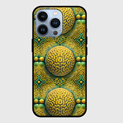 Чехол для iPhone 13 Pro Чертоги разума - мозги в лабиринте, цвет: 3D-черный