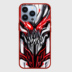 Чехол для iPhone 13 Pro Абстрактный красный череп, цвет: 3D-красный