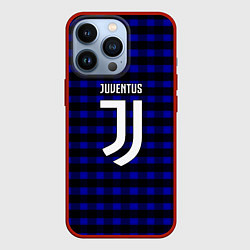 Чехол для iPhone 13 Pro Ювентус паттерн, цвет: 3D-красный