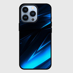 Чехол для iPhone 13 Pro Грани неоновые текстура, цвет: 3D-черный