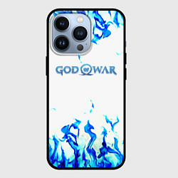 Чехол для iPhone 13 Pro God of War синий огонь, цвет: 3D-черный