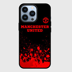 Чехол iPhone 13 Pro Manchester United - red gradient посередине