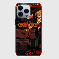 Чехол для iPhone 13 Pro CSGO howl kase, цвет: 3D-красный