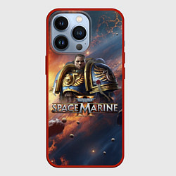 Чехол для iPhone 13 Pro Warhammer 40000 space marine 2 Captain Titus, цвет: 3D-красный