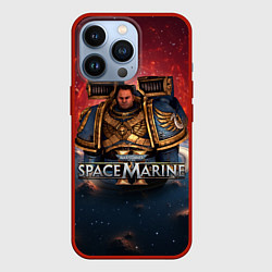 Чехол для iPhone 13 Pro Warhammer 40000 space marine 2 Captain Titus, цвет: 3D-красный