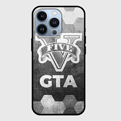 Чехол для iPhone 13 Pro GTA - grey gradient, цвет: 3D-черный